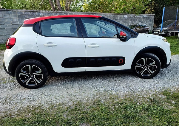 Citroen C3 cena 38900 przebieg: 141000, rok produkcji 2017 z Lubartów małe 466